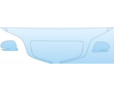 PAINT PROTECTION KIT - 2004 KIA SEDONA HOOD FENDER AND MIRROR KIT - PRECUT PPF CLEAR BRA WRAP