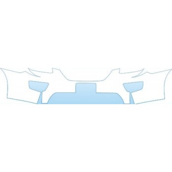 PAINT PROTECTION KIT - 2007 KIA RONDO EX BUMPER WITH PLATE CUT OUT KIT - PRECUT PPF CLEAR BRA WRAP