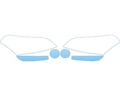 PAINT PROTECTION KIT - 2011 KIA SOUL SPORT  HEADLIGHTS FOG LIGHTS KIT - PRECUT PPF CLEAR BRA WRAP