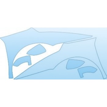 PAINT PROTECTION KIT - 2009 LAMBORGHINI GALLARDO BASE FULL FENDERS MIRRORS KIT - PRECUT PPF CLEAR BRA WRAP