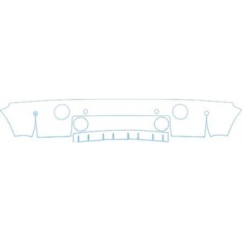 PAINT PROTECTION KIT - 2003 LAND ROVER RANGE ROVER BUMPER - PRECUT PPF CLEAR BRA WRAP