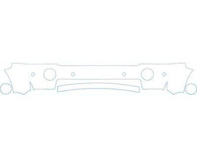 PAINT PROTECTION KIT - 2009 LAND ROVER RANGE ROVER HSE BUMPER WITH SENSORS KIT - PRECUT PPF CLEAR BRA WRAP