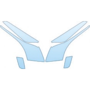 PAINT PROTECTION KIT - 2013 CADILLAC ATS SEDAN 2.0L TURBO PREMIUM HEADLIGHTS FOG LIGHTS KIT - PRECUT PPF CLEAR BRA WRAP