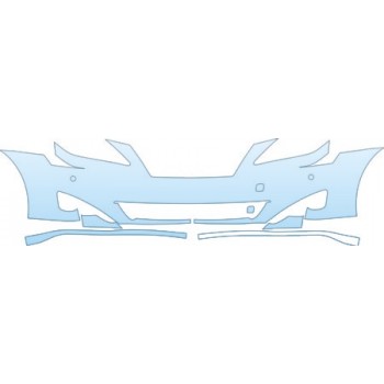 PAINT PROTECTION KIT - 2007 LEXUS IS BASE BUMPER (WITH SENSORS) KIT - PRECUT PPF CLEAR BRA WRAP
