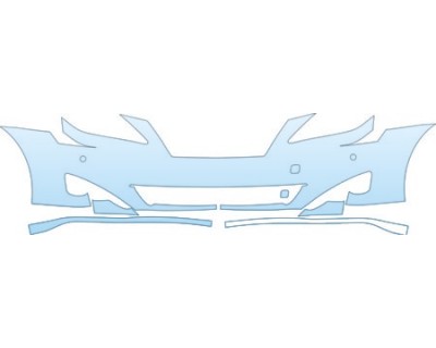 PAINT PROTECTION KIT - 2006 LEXUS IS BASE BUMPER (WITH SENSORS) KIT - PRECUT PPF CLEAR BRA WRAP