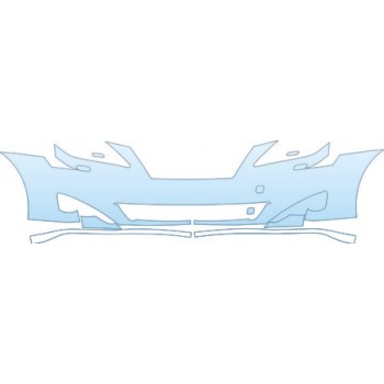 PAINT PROTECTION KIT - 2006 LEXUS IS BASE BUMPER (WITH WASHERS) KIT - PRECUT PPF CLEAR BRA WRAP