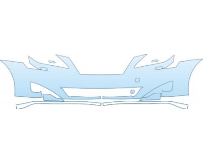 PAINT PROTECTION KIT - 2006 LEXUS IS BASE BUMPER (WITH WASHERS) KIT - PRECUT PPF CLEAR BRA WRAP