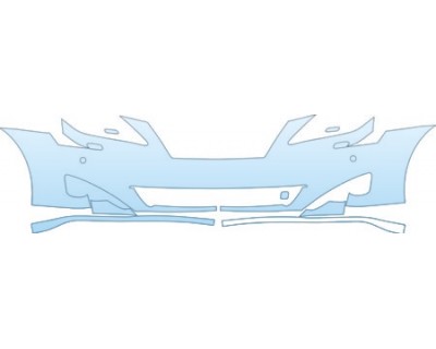 PAINT PROTECTION KIT - 2006 LEXUS IS BASE BUMPER (WITH WASHERS AND SENSORS) KIT - PRECUT PPF CLEAR BRA WRAP