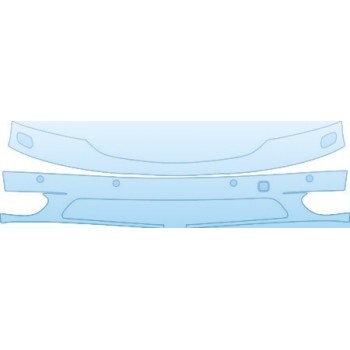 PAINT PROTECTION KIT - 2001 LEXUS LS BUMPER KIT - - PRECUT PPF CLEAR BRA WRAP