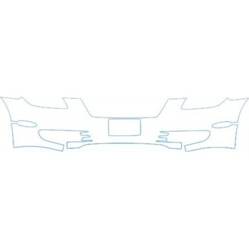 PAINT PROTECTION KIT - 2006 LEXUS SC 430 BUMPER (WITH PLATE CUT OUT) KIT - PRECUT PPF CLEAR BRA WRAP