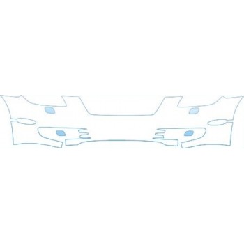 PAINT PROTECTION KIT - 2010 LEXUS SC 430 BUMPER (WITH WASHERS CUT OUT) KIT - PRECUT PPF CLEAR BRA WRAP