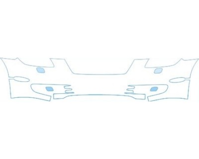 PAINT PROTECTION KIT - 2006 LEXUS SC 430 BUMPER (WITH WASHERS CUT OUT) KIT - PRECUT PPF CLEAR BRA WRAP
