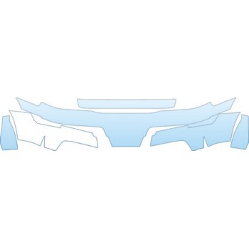 PAINT PROTECTION KIT - 2003 LEXUS GX BUMPER W/FLARE KIT - PRECUT PPF CLEAR BRA WRAP
