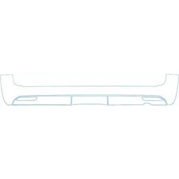 PAINT PROTECTION KIT - 2008 LEXUS GX 470 REAR BUMPER DECK KIT - PRECUT PPF CLEAR BRA WRAP