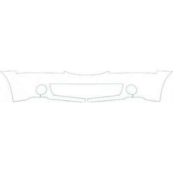 PAINT PROTECTION KIT - 2006 LINCOLN LS V8-ULTIMATE BUMPER (WITH CHROME TRIM CUT OUT) KIT - PRECUT PPF CLEAR BRA WRAP