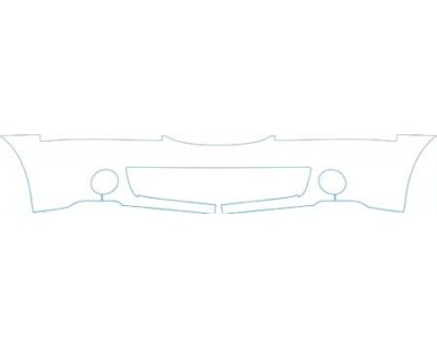 PAINT PROTECTION KIT - 2006 LINCOLN LS V8-ULTIMATE BUMPER (WITH CHROME TRIM CUT OUT) KIT - PRECUT PPF CLEAR BRA WRAP
