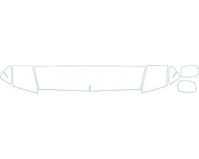 PAINT PROTECTION KIT - 2000 LINCOLN NAVIGATOR HOOD FENDER AND MIRROR KIT - PRECUT PPF CLEAR BRA WRAP