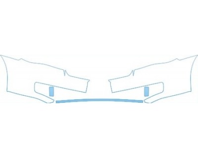 PAINT PROTECTION KIT - 2006 LINCOLN ZEPHYR SIGNATURE L BUMPER (WITH PLATE CUT OUT) KIT - PRECUT PPF CLEAR BRA WRAP