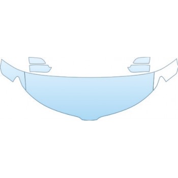 PAINT PROTECTION KIT - 2012 LINCOLN MKZ FWD  HOOD FENDER MIRROR KIT - PRECUT PPF CLEAR BRA WRAP