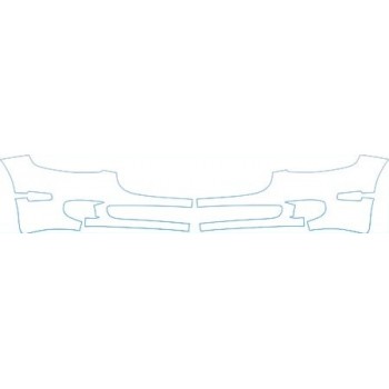 PAINT PROTECTION KIT - 2007 MASERATI QUATTROPORTE SIGNATURE L LOWER BUMPER KIT - PRECUT PPF CLEAR BRA WRAP