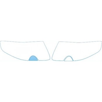 PAINT PROTECTION KIT - 2005 MASERATI QUATTROPORTE SIGNATURE L HEADLIGHTS KIT - PRECUT PPF CLEAR BRA WRAP