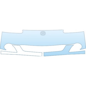 PAINT PROTECTION KIT - 2005 MAZDA MX-5 MIATA TURBO SHORT BUMPER FOR MX-5 TURBO KIT - PRECUT PPF CLEAR BRA WRAP