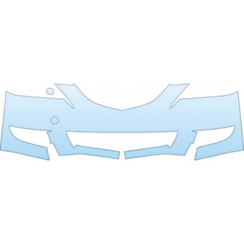 PAINT PROTECTION KIT - 2003 MAZDA MAZDA3 4-DOOR SHORT BUMPER (LESS COVERAGE) - PRECUT PPF CLEAR BRA WRAP