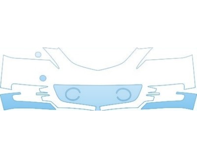 PAINT PROTECTION KIT - 2003 MAZDA MAZDA3 4-DOOR SHORT SPORT BUMPER (LESS COVERAGE) - PRECUT PPF CLEAR BRA WRAP
