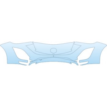 PAINT PROTECTION KIT - 2011 MAZDA MAZDA3 4-DOOR S BASE BUMPER (24 INCH) KIT - PRECUT PPF CLEAR BRA WRAP