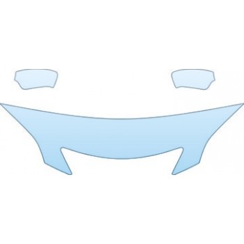 2008 MAZDA MAZDA3 5-DOOR S Hood Mirror (no Fender) Kit - PRECUT PPF CLEAR BRA WRAP
