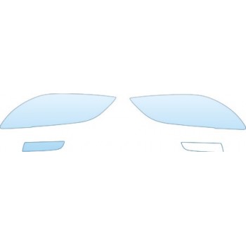 2009 MAZDA MAZDASPEED3 GRAND TOURING  Headlights Fog Lights Kit - PRECUT PPF CLEAR BRA WRAP