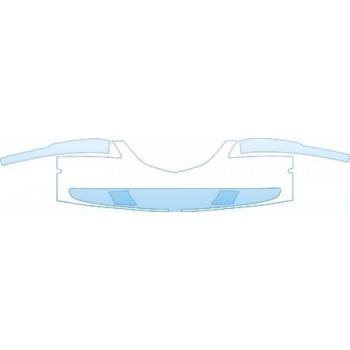 PAINT PROTECTION KIT - 2004 MAZDA MAZDA6 BUMPER WITH AIRDAMS KIT - PRECUT PPF CLEAR BRA WRAP