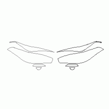 PAINT PROTECTION KIT - 2016 INFINITI Q70 3.7 HEADLIGHTS FOG LIGHTS - PRECUT PPF CLEAR BRA WRAP