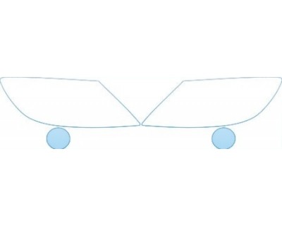 PAINT PROTECTION KIT - 2011 MAZDA RX-8 SPORT  HEADLIGHTS FOG LIGHTS KIT - PRECUT PPF CLEAR BRA WRAP