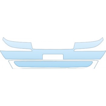 PAINT PROTECTION KIT - 2004 MERCURY GRAND MARQUIS BUMPER - PRECUT PPF CLEAR BRA WRAP