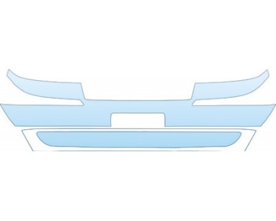 PAINT PROTECTION KIT - 2005 MERCURY GRAND MARQUIS 639 BUMPER KIT - PRECUT PPF CLEAR BRA WRAP