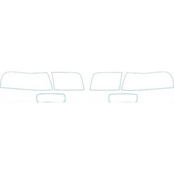 2009 MERCURY GRAND MARQUIS LS  Headlights Fog Lights Kit - PRECUT PPF CLEAR BRA WRAP