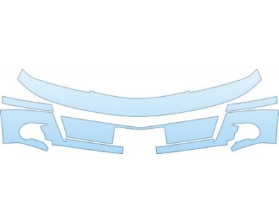 PAINT PROTECTION KIT - 2004 MERCURY SABLE EASY BUMPER (LESS COVERAGE) - PRECUT PPF CLEAR BRA WRAP