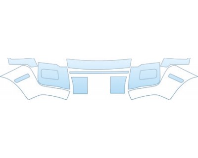 PAINT PROTECTION KIT - 2008 MERCURY MOUNTAINEER BASE BUMPER (PLATE CUT OUT) KIT - PRECUT PPF CLEAR BRA WRAP