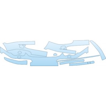 PAINT PROTECTION KIT - 2002 MERCEDES-BENZ C-CLASS SEDAN SPORT SPORT BUMPER - PRECUT PPF CLEAR BRA WRAP