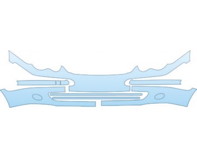 PAINT PROTECTION KIT - 2006 MERCEDES-BENZ C-CLASS SEDAN BASE BUMPER KIT - PRECUT PPF CLEAR BRA WRAP