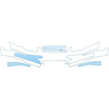 PAINT PROTECTION KIT - 2004 MERCEDES-BENZ C-CLASS COUPE COUPE BUMPER KIT - PRECUT PPF CLEAR BRA WRAP