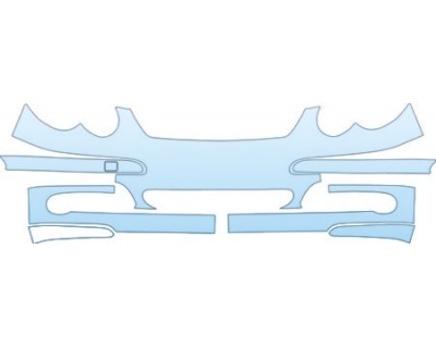 PAINT PROTECTION KIT - 2005 MERCEDES-BENZ C-CLASS COUPE COUPE BUMPER KIT - PRECUT PPF CLEAR BRA WRAP