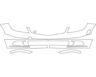 2011 MERCEDES-BENZ C300 SEDAN 4-MATIC Bumper Kit