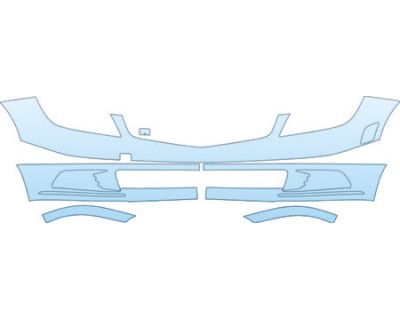 PAINT PROTECTION KIT - 2008 MERCEDES-BENZ C300 SEDAN 4-MATIC BUMPER KIT - PRECUT PPF CLEAR BRA WRAP