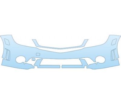 PAINT PROTECTION KIT - 2010 MERCEDES-BENZ C SEDAN 63 AMG BUMPER KIT - PRECUT PPF CLEAR BRA WRAP