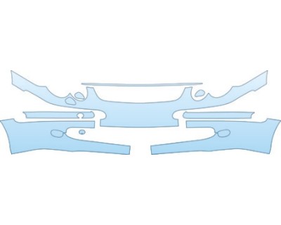 PAINT PROTECTION KIT - 2004 MERCEDES-BENZ CLK-CLASS CLK320 COUPE BUMPER WITH WASHERS - PRECUT PPF CLEAR BRA WRAP