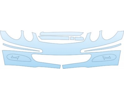 PAINT PROTECTION KIT - 2000 MERCEDES-BENZ E-CLASS E320 BUMPER - PRECUT PPF CLEAR BRA WRAP