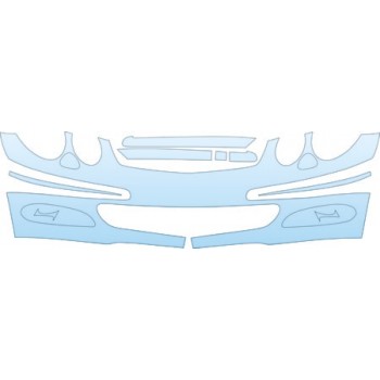 PAINT PROTECTION KIT - 2001 MERCEDES-BENZ E-CLASS E430 BUMPER - PRECUT PPF CLEAR BRA WRAP
