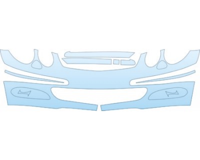 PAINT PROTECTION KIT - 2000 MERCEDES-BENZ E-CLASS E320 BUMPER - PRECUT PPF CLEAR BRA WRAP